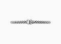 Fope Solo Flex'it 18ct White Gold Bracelet with Double Rondel and Diamond Pave'