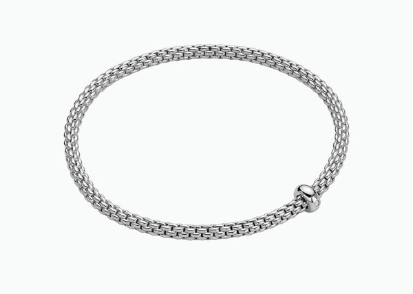 Fope Prima Flex'it 18ct White Gold with a Diamond Bracelet