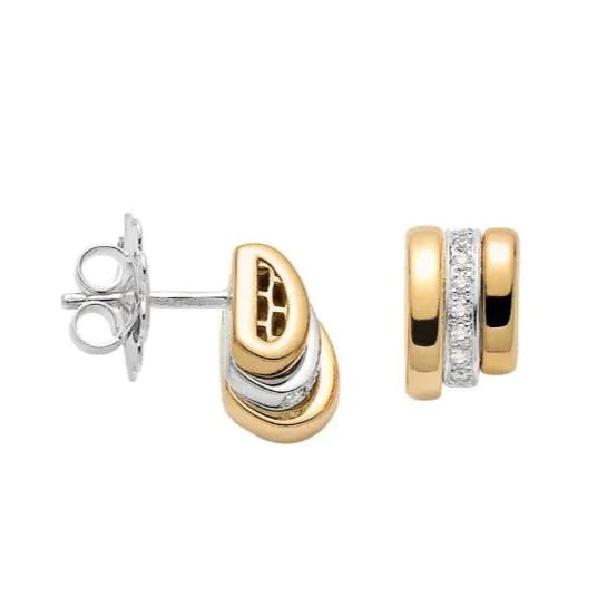 Fope Prima 18ct Yellow Gold 0.13ct Earrings