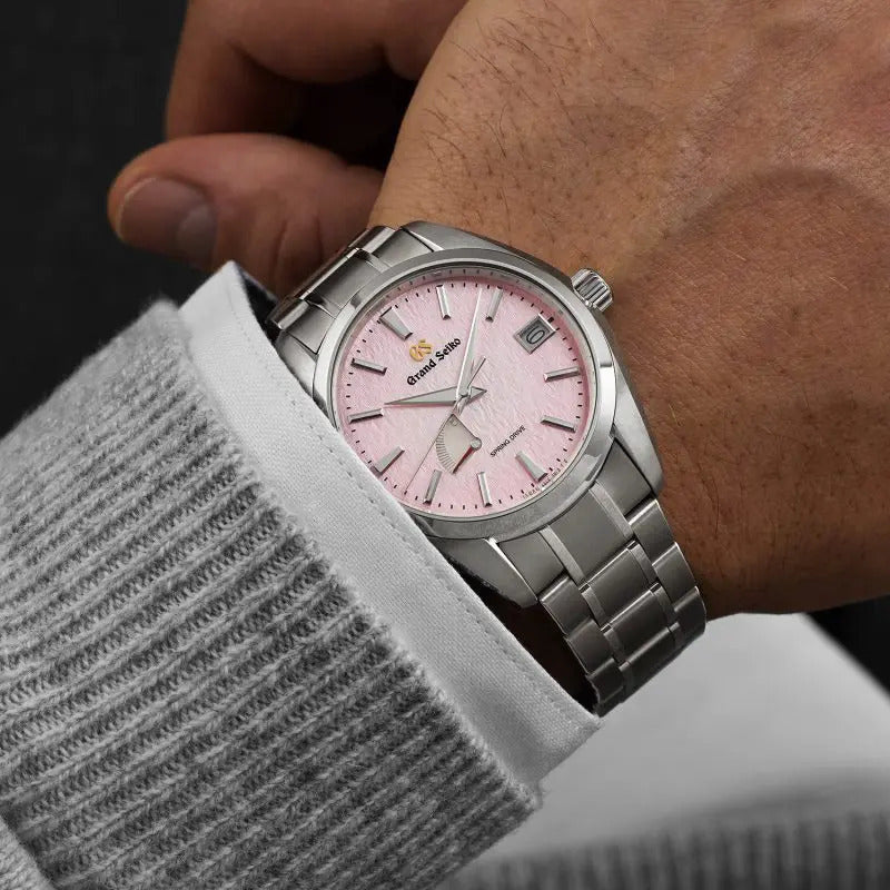Grand Seiko 'Pink Snowflake' Spring Drive 20th Anniversary Limited Edition 41mm Watch SBGA497