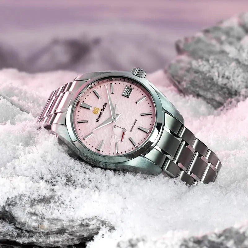 Grand Seiko 'Pink Snowflake' Spring Drive 20th Anniversary Limited Edition 41mm Watch SBGA497