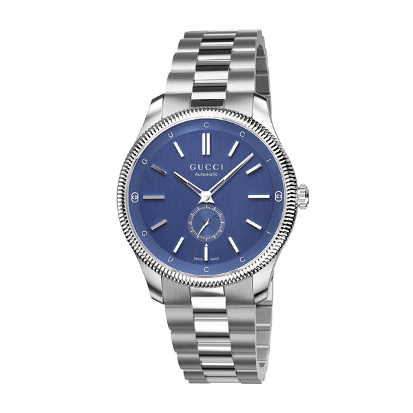 GUCCI G-Timeless Blue Dial Automatic Steel 40mm Watch YA126389