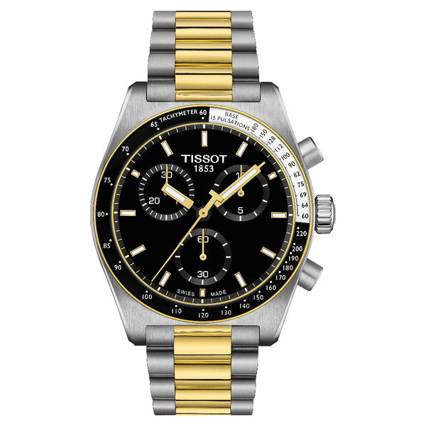 Tissot PR516 Black Two Tone Chronograph 40mm Watch T1494172205100