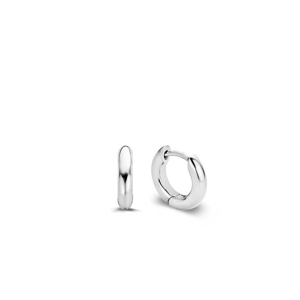Ti Sento Classic Small Hoops Silver 14mm