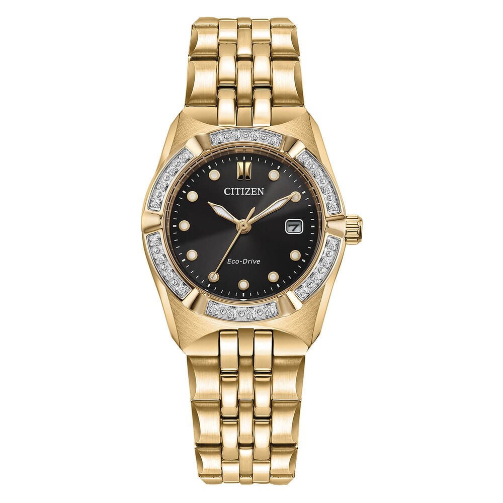 Citizen Eco-Drive Corso Diamond Bezel 28mm Watch EW2712-55E