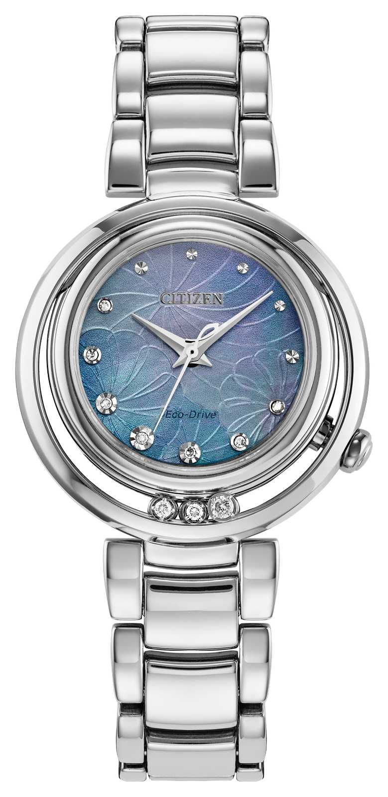 Citizen Eco-Drive L Arcly Blue 29.8mm Watch EM1110-56N