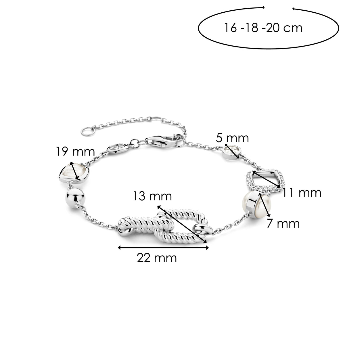 TI SENTO Bracelet 23033ZI