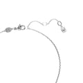 Swarovski Hyperbola pendant, Heart, White, Rhodium Plated