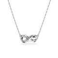 Swarovski Hyperbola pendant, Pavé, Infinity, White, Rhodium plated