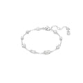 Swarovski Mesmera bracelet, Mixed cuts, Scattered design, White, Rhodium plated