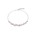 Swarovski Gema necklace, Mixed cuts, Multicoloured, Rhodium plated