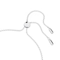 Swarovski Hyperbola bracelet, Infinity and heart, White, Rhodium plated