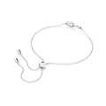 Swarovski Hyperbola bracelet, Infinity and heart, White, Rhodium plated