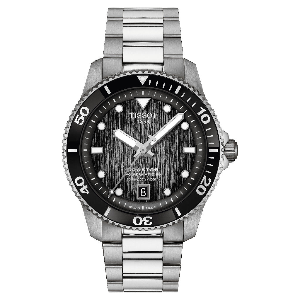 Tissot Seastar 1000 Powermatic 80 Steel 40mm Watch T1208071105100