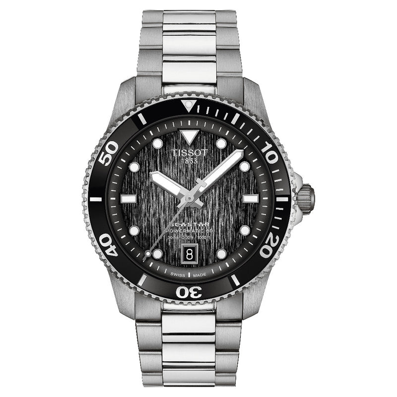 Tissot Seastar 1000 Powermatic 80 Steel 40mm Watch T1208071105100