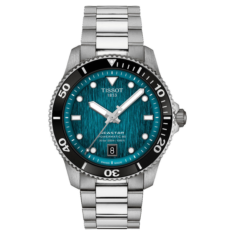 Tissot Seastar 1000 Powermatic 80 Steel 40mm Watch T1208071109100