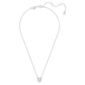 Swarovski Constella pendant, Round cut, Pavé, White, Rhodium plated
