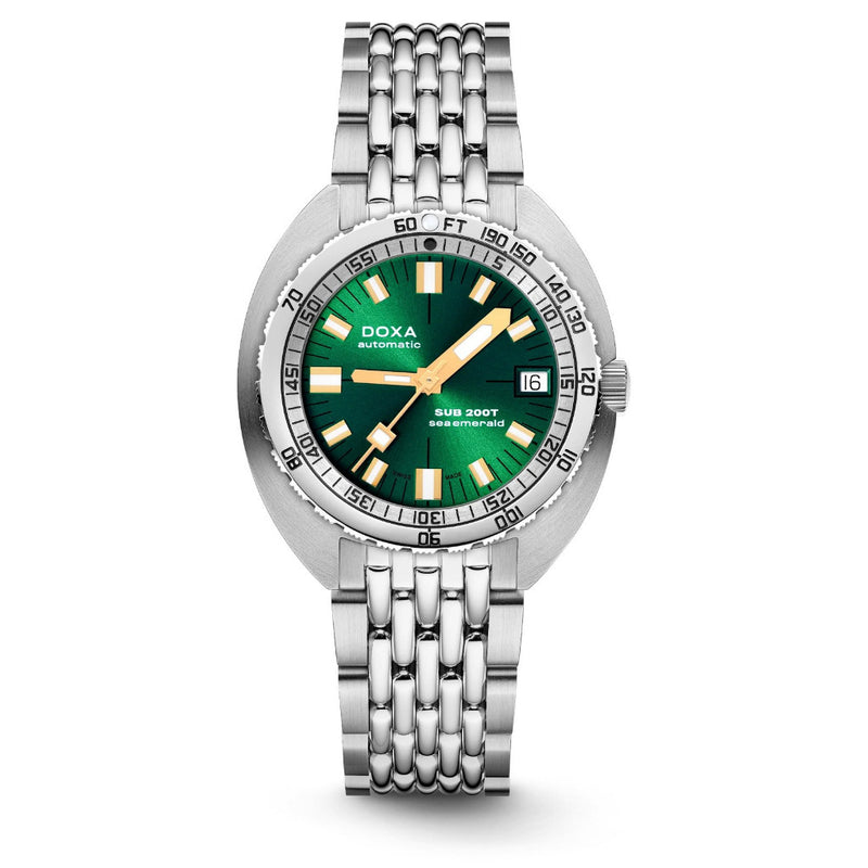 Doxa SUB 200T Sea Emerald Sunray Stainless Steel 804.10.131S.10