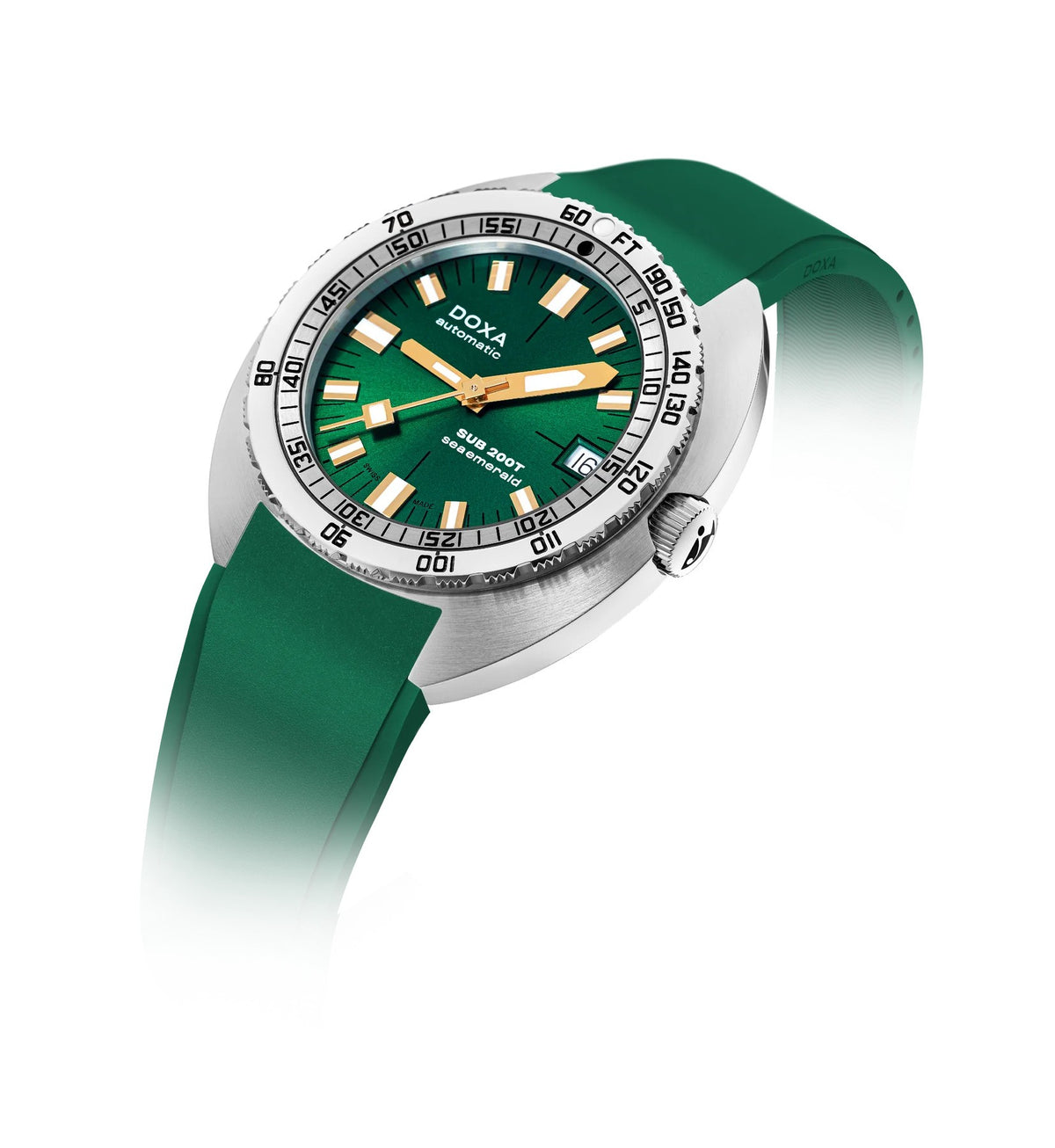 Doxa SUB 200T Sea Emerald Sunray Rubber Strap 804.10.131S.26