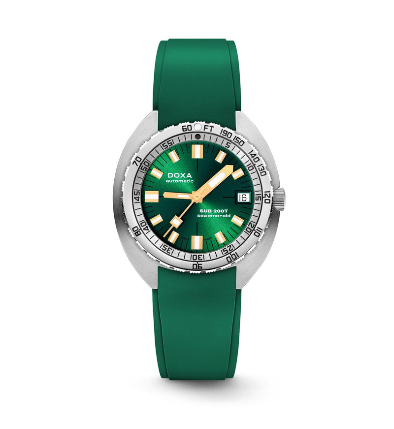 Doxa SUB 200T Sea Emerald Sunray Rubber Strap 804.10.131S.26