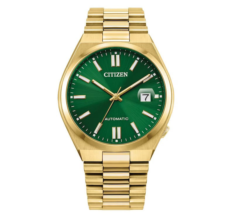 Citizen "Tsuyosa" Automatic Green & Yellow Gents 40mm Watch NJ0152-51X