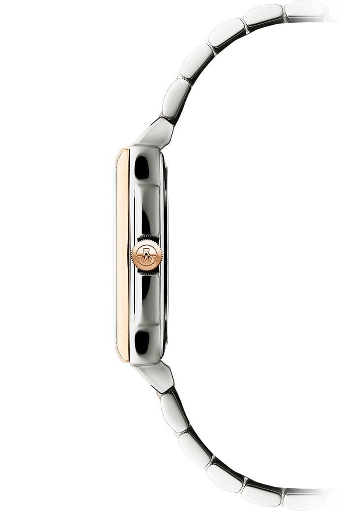 Raymond Weil Tocatta Ladies Rose PVD Case and Steel, White Dial, Steel Braclet 28mm x 22mm