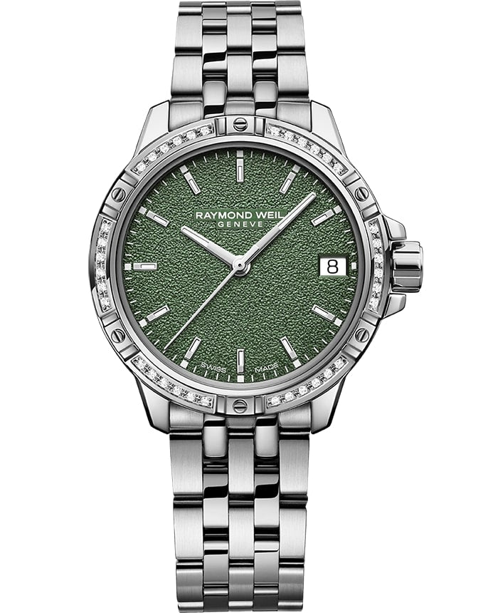 Raymond Weil Tango Ladies Steel Frosted Green Dial 30mm Watch