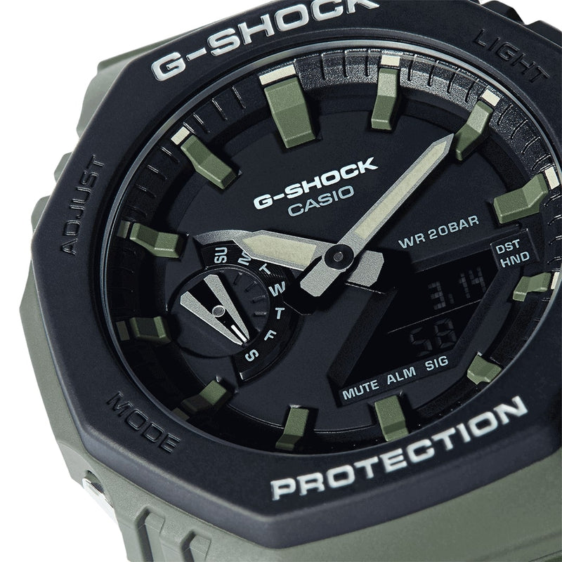 G-SHOCK Green Layered Bezel GA-2110SU-3AER