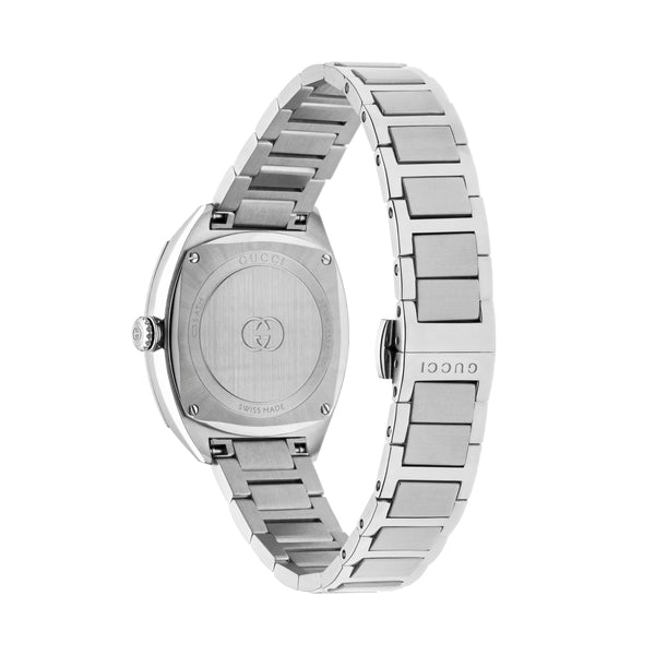 GUCCI Interlocking Ladies Silver Diamond dial 29mm Watch YA142510