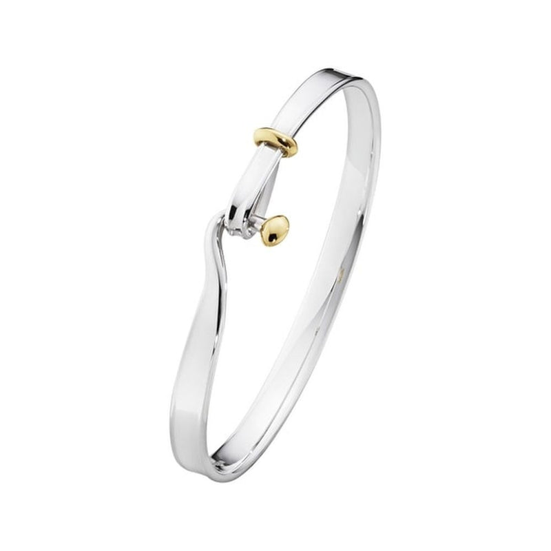 Georg Jensen Torun Bangle, Sterling Silver and Yellow Gold