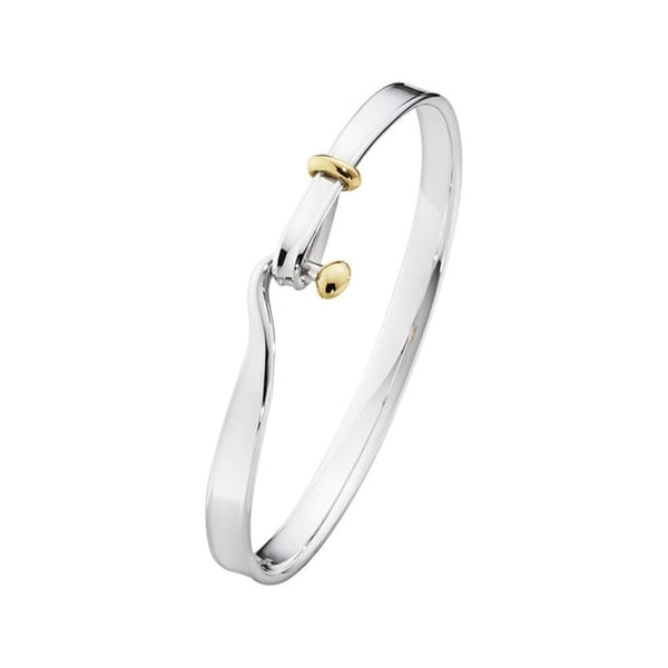 Georg Jensen Torun Bangle, Sterling Silver and Yellow Gold