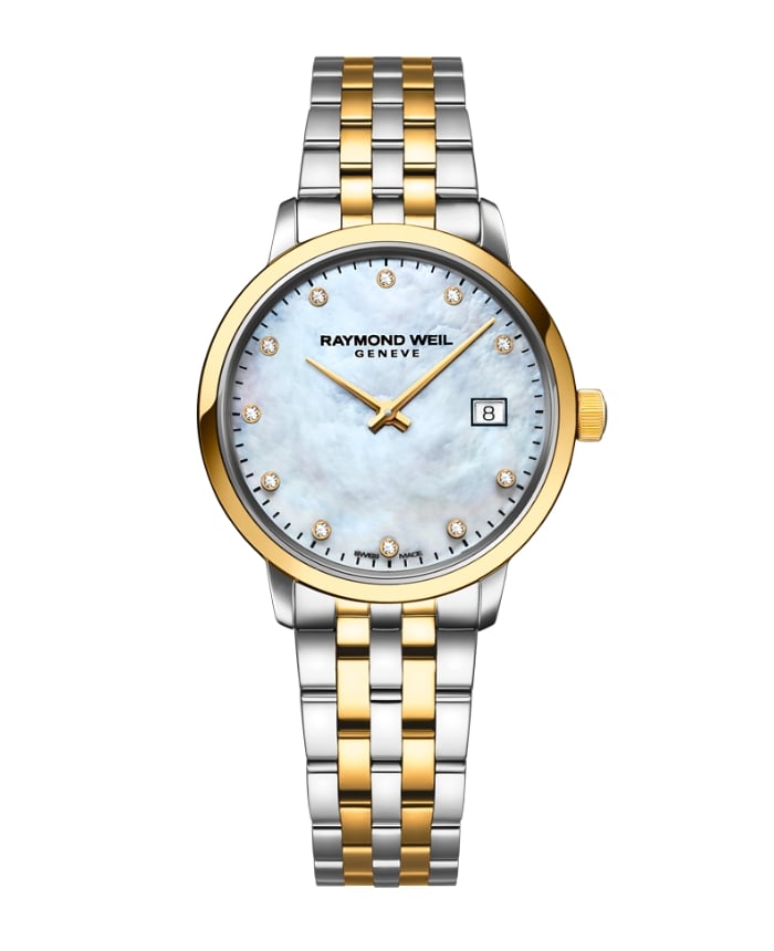 Raymond Weil Toccata Ladies Two Tone Diamond Dial 29mm Watch 5985-STP-97081