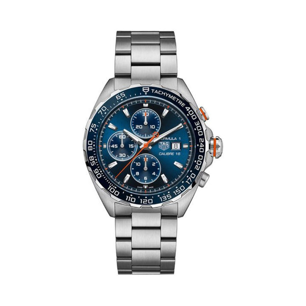 Tag Heuer Formula 1 Chronograph Automatic Steel & Ceramic Blue 44mm Watch CAZ201G.BA0876