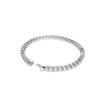 Swarovski Matrix Tennis bracelet Large, Round cut, White, Rhodium plated