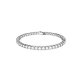 Swarovski Matrix Tennis bracelet Large, Round cut, White, Rhodium plated