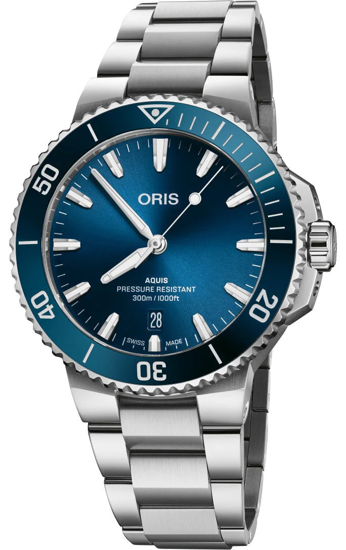 Oris Aquis Date Blue Dial 41.5mm Watch