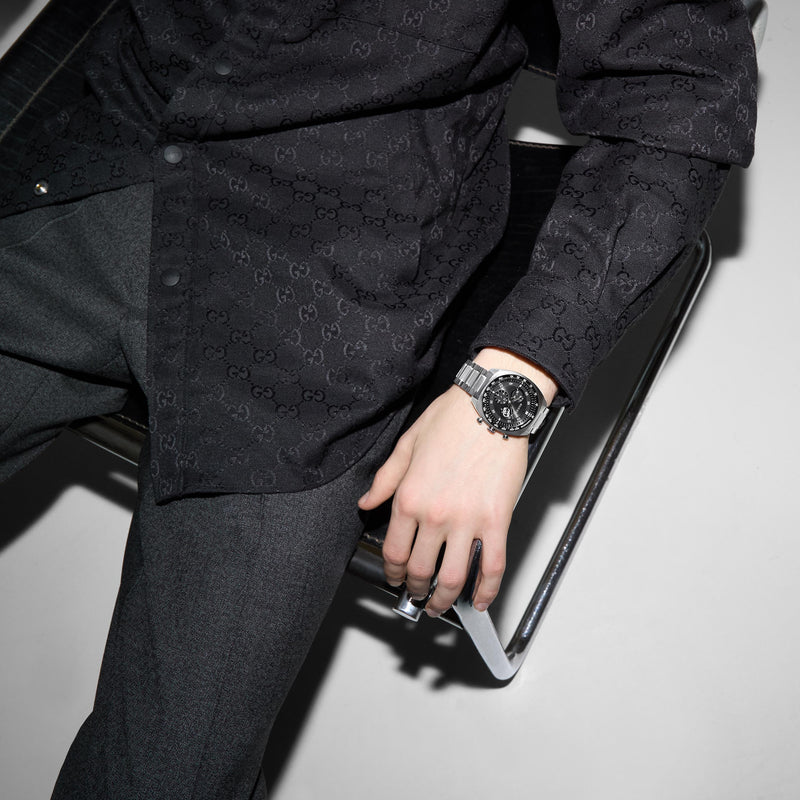 GUCCI Interlocking Gents Black Dial 41mm Watch