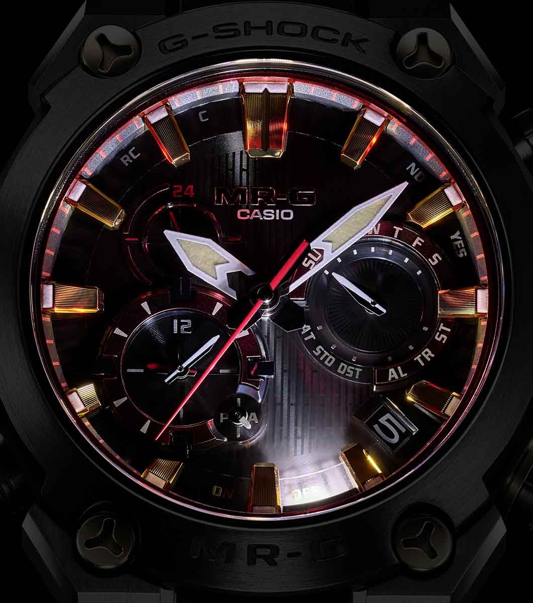 G-SHOCK MR-G DLC Coated Titanium Bracelet Red Watch MRG-B2000B-1A4DR