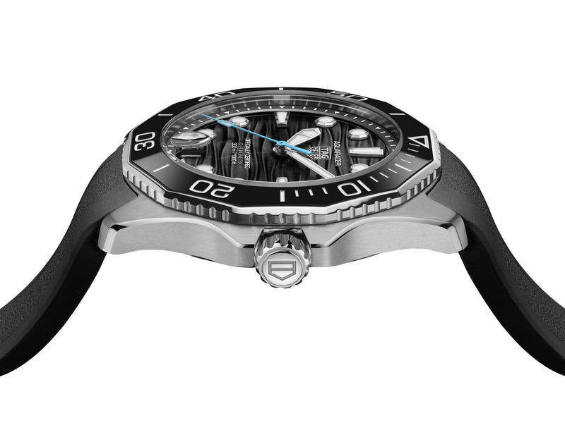 Tag Heuer Aquaracer Professional 300 Date, Black Dial & Rubber Strap, 42mm Watch WBP5110.FT6257