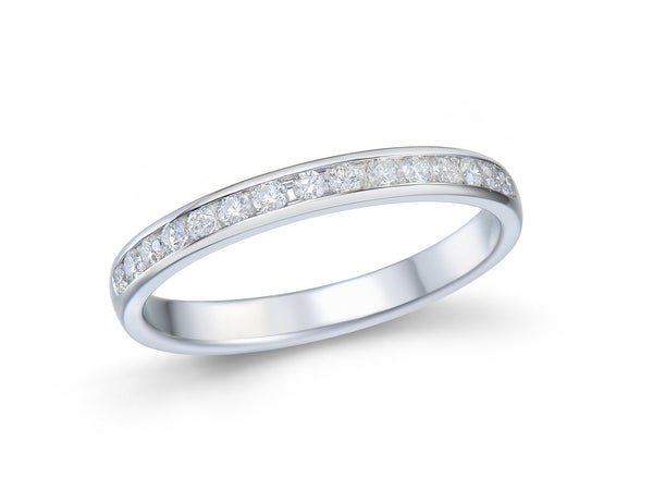 Diamond Round Platinum Eternity Ring