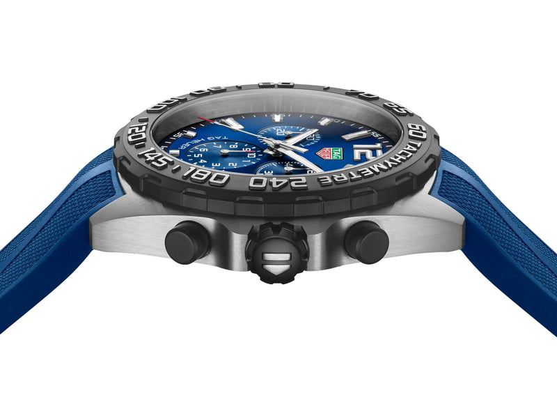 Tag Heuer Formula 1 Blue Chronograph Rubber Strap 43mm CAZ101AV.FT6259