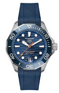 Tag Heuer Aquaracer Professional 300 Date, Blue Dial, Rubber Strap, 42mm Watch WBP5111.FT6259