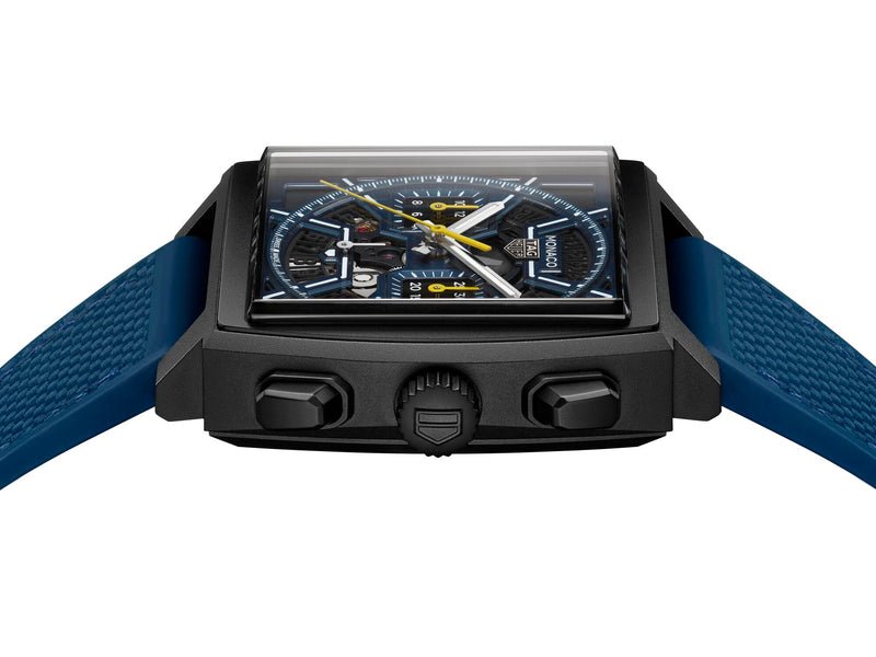 Tag Heuer Monaco Chronograph Titanium, Blue and Yellow Dial 39mm Watch CBL2188.FT6261