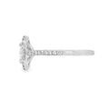 Oval Cut Halo 1.01ct Lab Grown Diamond, Platinum