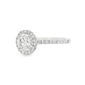Round Brilliant Cut Halo 1.00ct Lab Grown Diamond, Platinum
