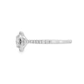 Round Brilliant Cut Halo 1.00ct Lab Grown Diamond, Platinum
