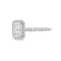 Emerald Cut Halo 1.02ct Lab Grown Diamond, Platinum