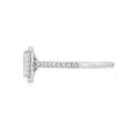 Emerald Cut Halo 1.02ct Lab Grown Diamond, Platinum