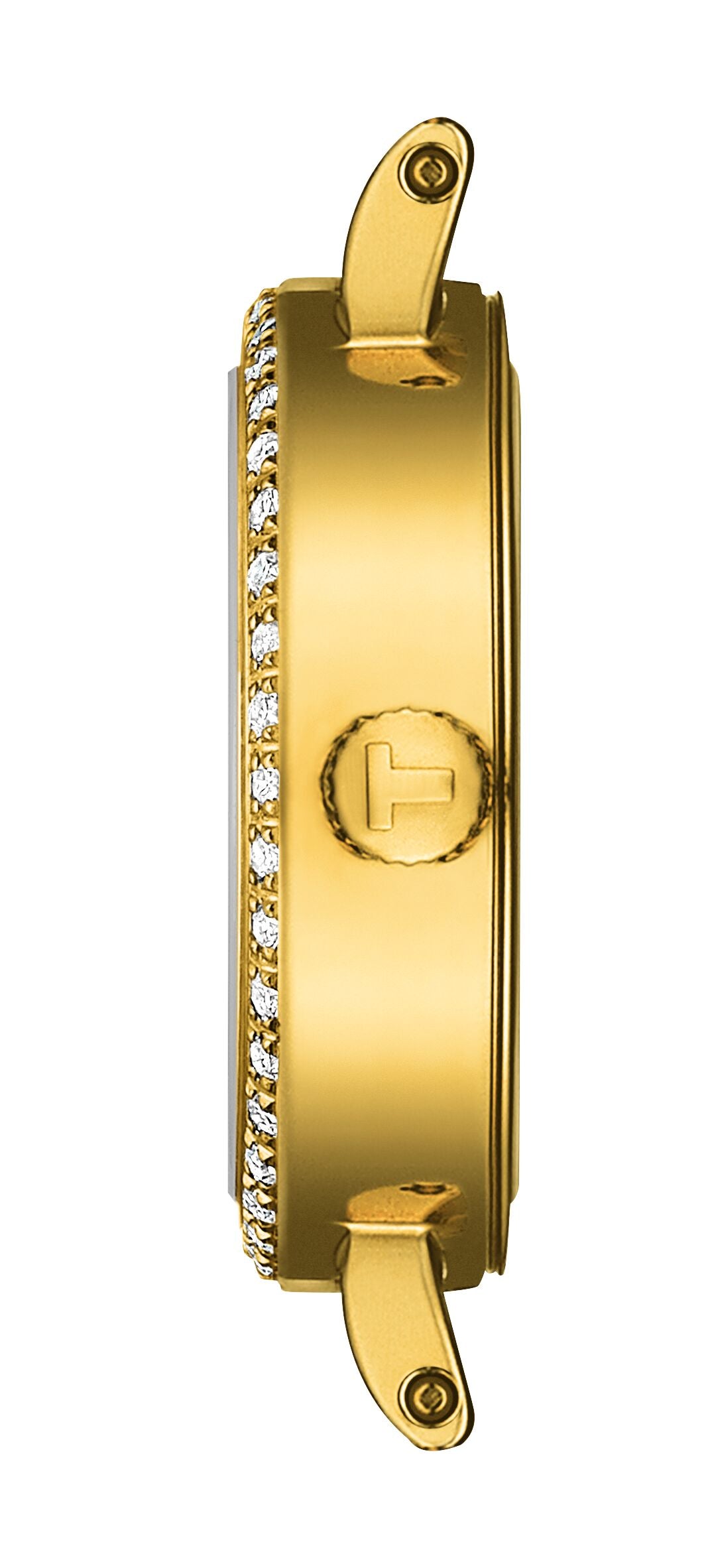 Tissot Lovely Round Gold Diamond Bezel Watch 19.5mm T1400096302600