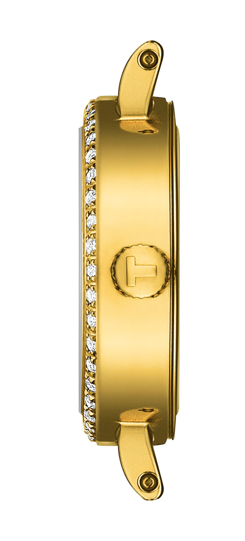 Tissot Lovely Round Gold Diamond Bezel Watch 19.5mm T1400096302600